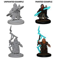 PATHFINDER: DEEP CUTS UNPAINTED MINIATURES -W4-MALE DWARF SORCERER