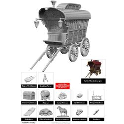 DUNGEONS AND DRAGONS: NOLZUR'S MARVELOUS UNPAINTED MINIATURES -W4-ADVENTURER'S CAMPSITE