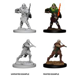DUNGEONS AND DRAGONS: NOLZUR'S MARVELOUS UNPAINTED MINIATURES -W6-MALE ELF FIGHTER