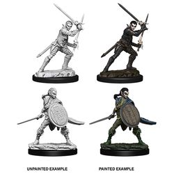 PATHFINDER: DEEP CUTS UNPAINTED MINIATURES -W6-FEMALE ELF FIGHTER