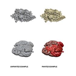 WIZKIDS DEEP CUTS UNPAINTED MINIATURES -W6-PILE OF BONES AND ENTRAILS