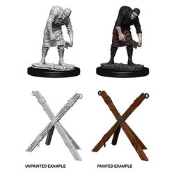 WIZKIDS DEEP CUTS UNPAINTED MINIATURES -W6-ASSISTANT AND TORTURE CROSS