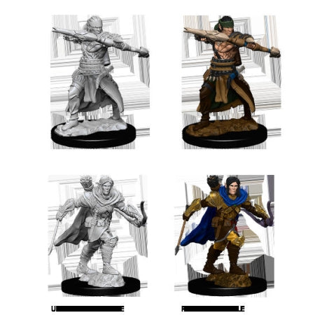 PATHFINDER: DEEP CUTS UNPAINTED MINIATURES -W7-MALE HALFELF RANGER