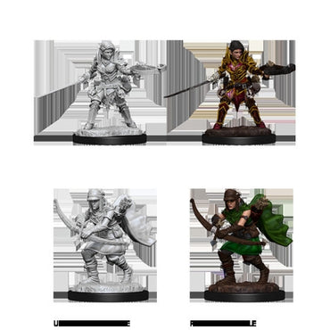 PATHFINDER: DEEP CUTS UNPAINTED MINIATURES -W7-FEMALE HALFELF RANGER