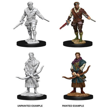 DUNGEONS AND DRAGONS: NOLZUR'S MARVELOUS UNPAINTED MINIATURES -W9-MALE HUMAN ROGUE