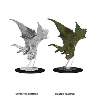 DUNGEONS AND DRAGONS: NOLZUR'S MARVELOUS UNPAINTED MINIATURES -W9-YOUNG BRONZE DRAGON