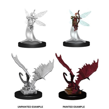DUNGEONS AND DRAGONS: NOLZUR'S MARVELOUS UNPAINTED MINIATURES -W9-SPRITE AND PSEUDODRAGON