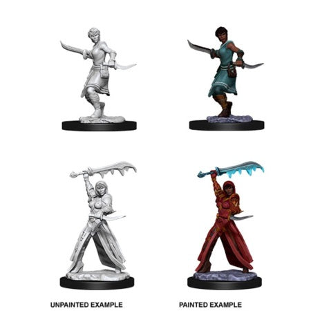 DUNGEONS AND DRAGONS: NOLZUR'S MARVELOUS UNPAINTED MINIATURES -W10-FEMALE HUMAN ROGUE