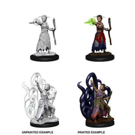 DUNGEONS AND DRAGONS: NOLZUR'S MARVELOUS UNPAINTED MINIATURES -W10-FEMALE HUMAN WARLOCK
