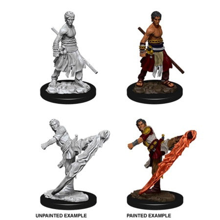 DUNGEONS AND DRAGONS: NOLZUR'S MARVELOUS UNPAINTED MINIATURES -W10-MALE HALFELF MONK