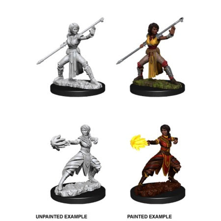 DUNGEONS AND DRAGONS: NOLZUR'S MARVELOUS UNPAINTED MINIATURES -W10-FEMALE HALFELF MONK