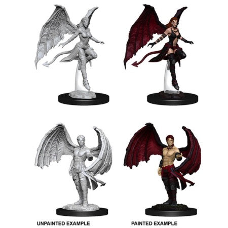 DUNGEONS AND DRAGONS: NOLZUR'S MARVELOUS UNPAINTED MINIATURES -W10-SUCCUBUS AND INCUBUS