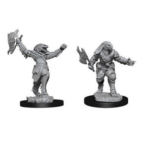 DUNGEONS AND DRAGONS: NOLZUR'S MARVELOUS UNPAINTED MINIATURES -W11-FEMALE DRAGONBORN FIGHTER