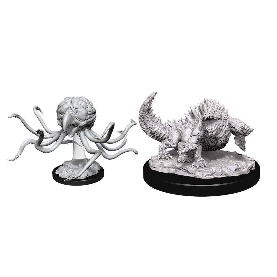 DUNGEONS AND DRAGONS: NOLZUR'S MARVELOUS UNPAINTED MINIATURES -W11-GRELL AND BASILISK