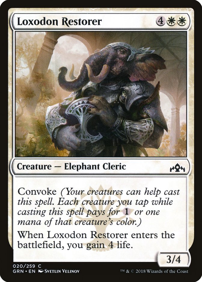 mtg loxodon cards Loxodon Restorer [Guilds of Ravnica]