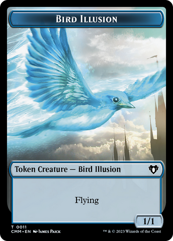 Bird Illusion Token [Commander Masters Tokens]