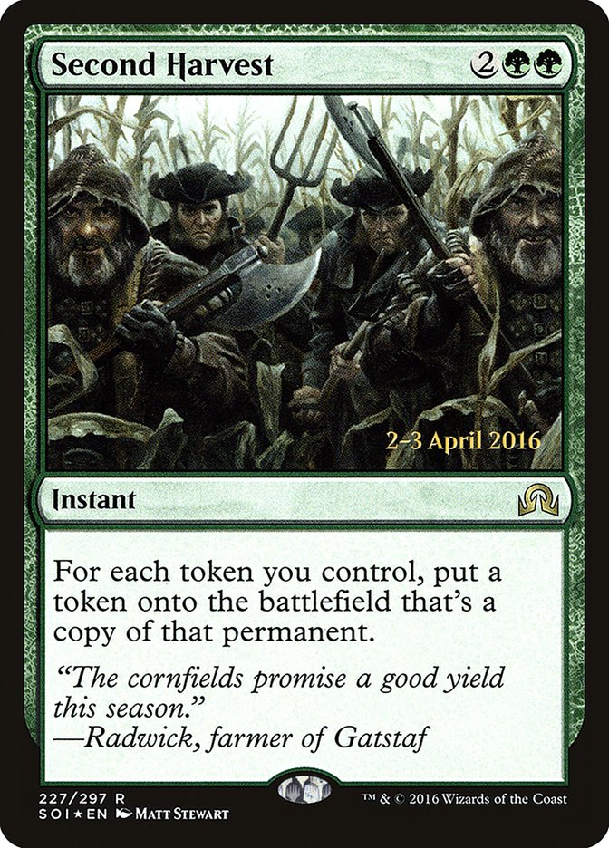 Second Harvest [Shadows over Innistrad Prerelease Promos]
