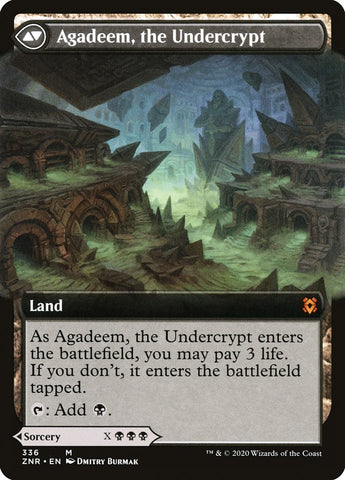 Agadeem's Awakening // Agadeem, the Undercrypt (Extended Art) [Zendikar Rising]