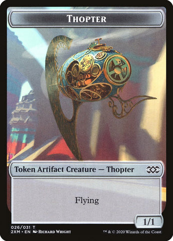 Beast // Thopter (026) Double-Sided Token [Double Masters Tokens]