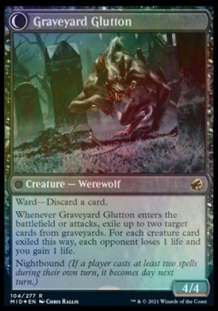 Graveyard Trespasser // Graveyard Glutton [Innistrad: Midnight Hunt Prerelease Promos]