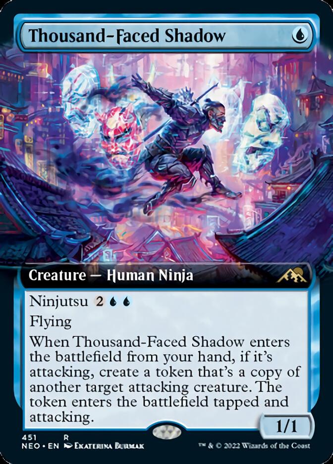 Thousand-Faced Shadow (Extended Art) [Kamigawa: Neon Dynasty]