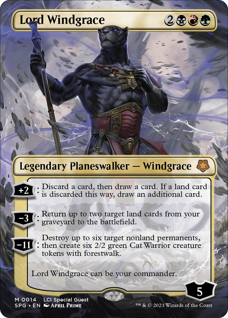 Lord Windgrace (Borderless) [The Lost Caverns of Ixalan Special Guests