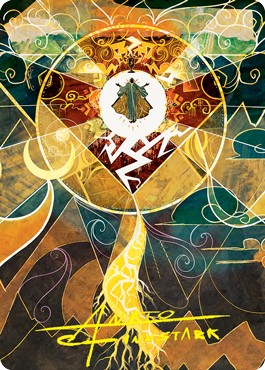 Lightning Bolt Art Card (Gold-Stamped Signature) [Strixhaven: School of Mages Art Series]