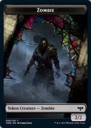 Zombie (008) // Spirit (002) Double-Sided Token [Innistrad: Crimson Vow Tokens]