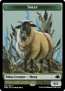 Goblin // Sheep Double-Sided Token [Dominaria Remastered Tokens]