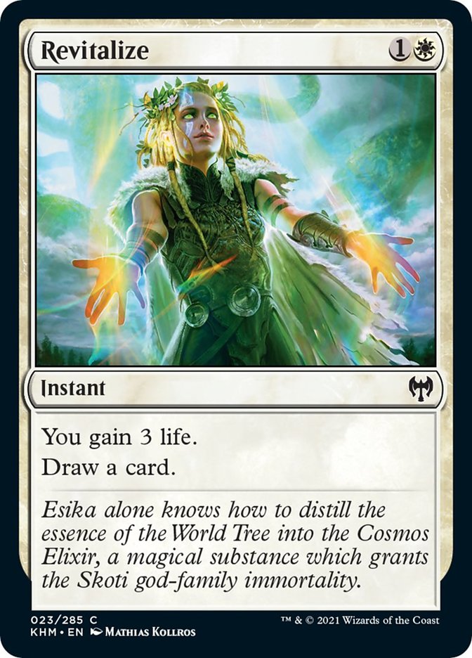 what are the mtg card types Revitalize [Kaldheim]