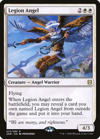 Legion Angel (Promo Pack) [Zendikar Rising Promos]