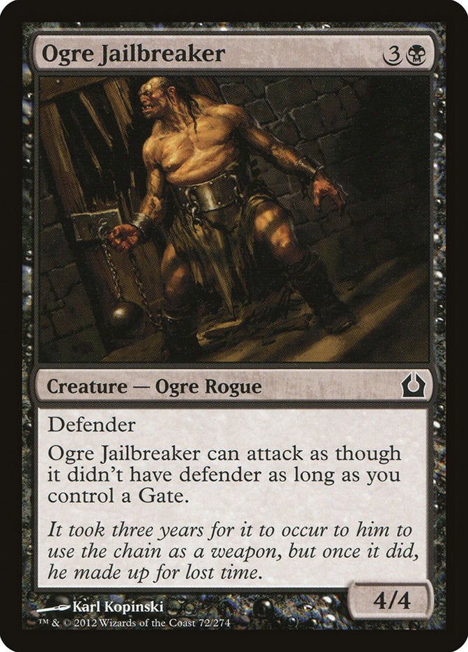 mtg ogre cards Ogre Jailbreaker [Return to Ravnica]