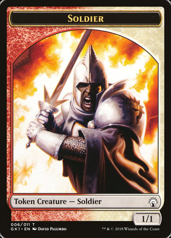 Soldier // Soldier Double-Sided Token [Guilds of Ravnica Guild Kit Tokens]