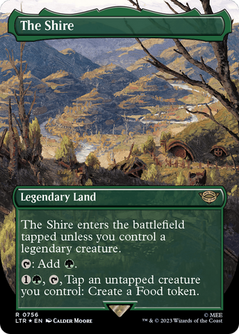 The Shire (Borderless) (Surge Foil) [The Lord of the Rings: Tales of Middle-Earth]