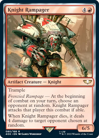 Knight Rampager (Surge Foil) [Warhammer 40,000]