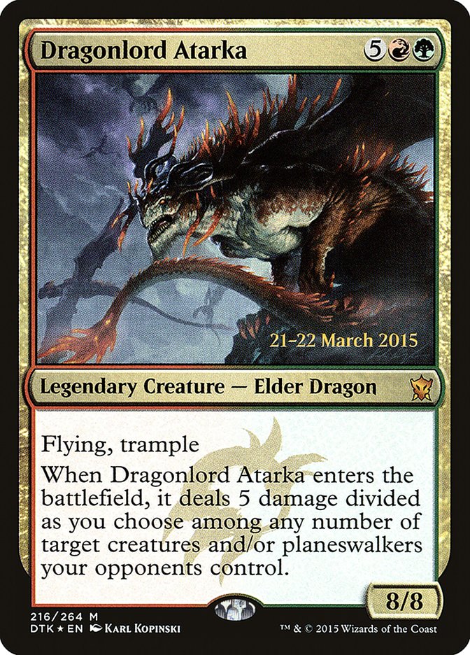 Dragonlord Atarka [Dragons of Tarkir Prerelease Promos]
