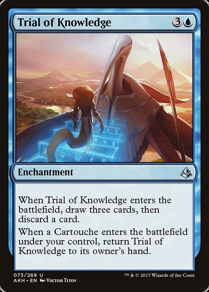 amonkhet cards mtg Trial of Knowledge [Amonkhet]