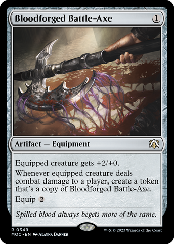 Bloodforged Battle-Axe [March of the Machine Commander]