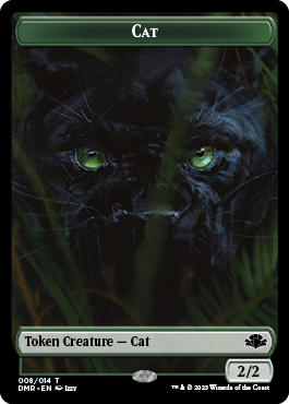 Insect // Cat (008) Double-Sided Token [Dominaria Remastered Tokens]