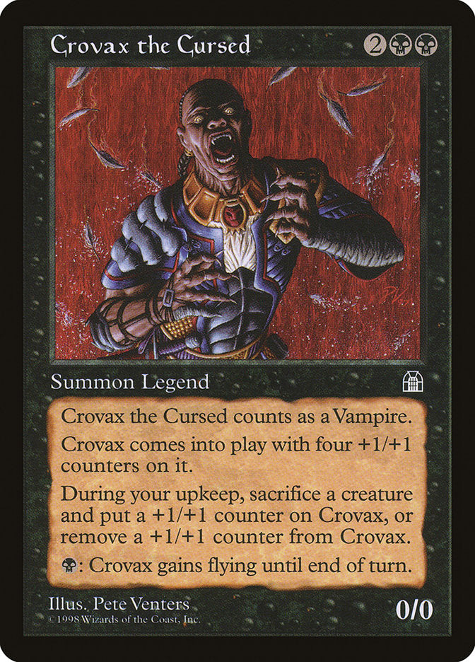 cursed mtg cards Crovax the Cursed [Stronghold]