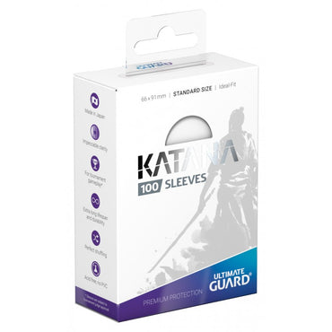 Ultimate Guard Katana Sleeves - Clear (Transparent) 100 count